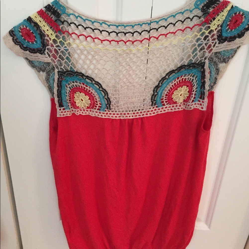 Decorative Meshback Top